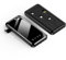 Power Bank Shared Four-wire 10000mAh Portable Power Bank Large-capacity Stand Mobile Power Supply (Color : Schwarz)