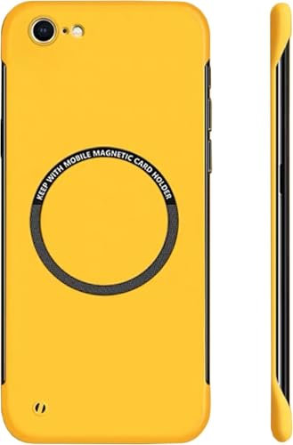 FAOMSEBS for iPhone SE Case 3/2 (2022/2020), iPhone 8/7 Case MagSafe (Bare Metal Feel) [Strong Magnetic] Borderless Slim Case for iPhone SE 2020/2022, iPhone 8/7 MagSafe Cover 4.7''