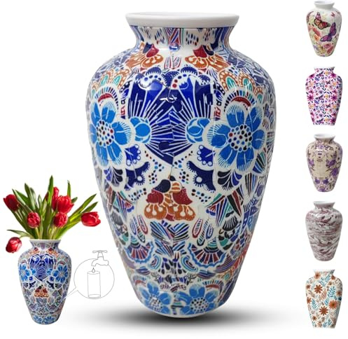 3D-Puzzle-Vase für Erwachsene, 120 Teile, DIY-Puzzle, gebogenes 3D-Puzzle mit Wassersäule, perfekt für die Präsentation echter oder künstlicher Blumen und Blumenarrangements (mehrfarbig)