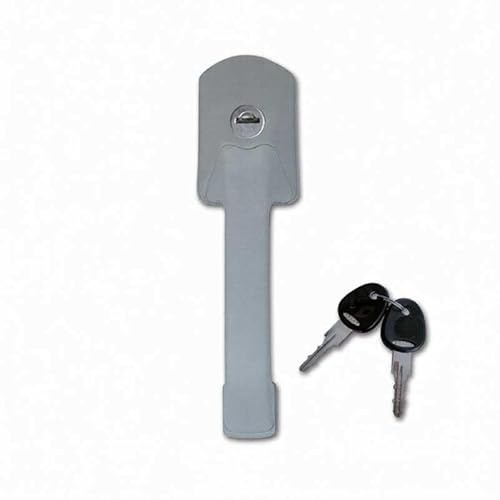 CR-MOESANCO® Cerradura Exterior 1060 para Autocaravana, Gris | con Llaves, Bombín New System