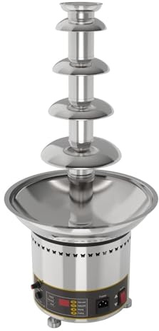 Chocolate Fountain Machine - Commercial Upgrade, Automatic Stainless Steel, 4-7 Tiers for Weddings, Banquets, Buffets, and Hot Pot