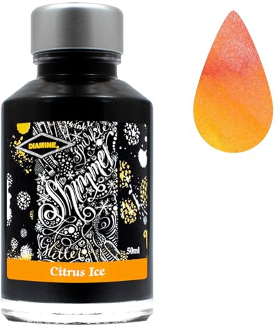 Diamine 50ml Silver Shimmer Ink - Choose Colour (Citrus Ice)