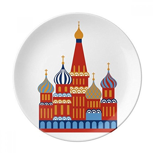Russland National Symbol Kreml Muster Dekorative Porzellan Dessertteller 25,4 cm Abendessen Home Geschenk