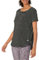 Amazon Essentials Women's Studio Relaxed-Fit Lightweight Crew Neck T-Shirt (Available in Plus Size), Black Stripes, S