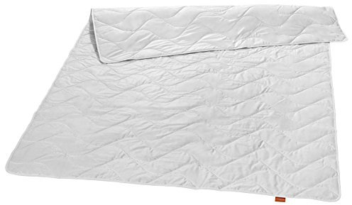 sleepling Sommerdecke 200x220, Wildseidendecke 200 x 220, Sommerbettdecke leicht, Seidendecke mit 100% Wildseide, Bezug 100% Baumwolle, Made in Germany, Ökotex, waschbar 40 Grad