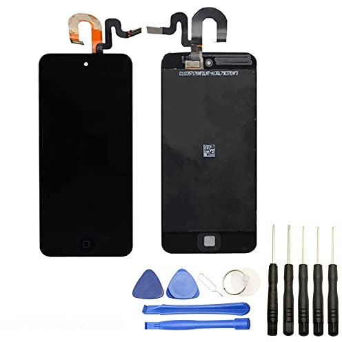 Visiodirect® Ecran Complet: Vitre + LCD sur châssis Compatible avec iPod Touch 5 Noir+ Kit Outils