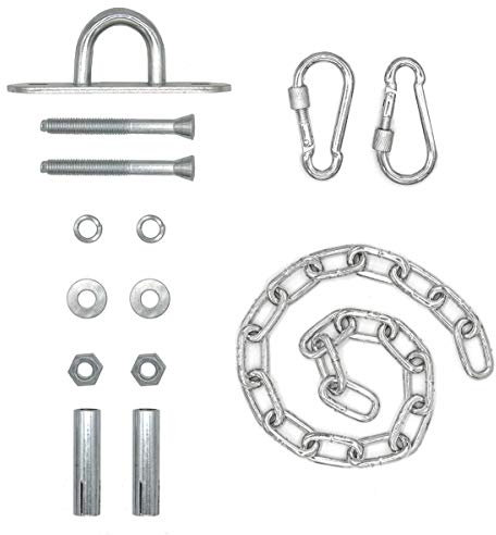 AMANKA 230kg Hängesessel Kette mit Deckenhaken - 50cm Aufhängung für Boxsack Schaukel Hängematte