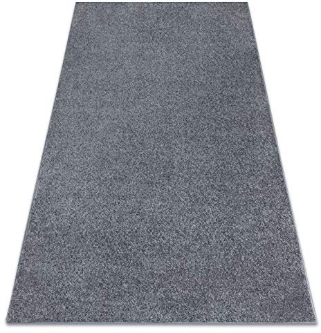 Einfarbiger empfindlich Teppich Santa FE für Zimmer, Wohnzimmer, Schlafzimmer, Teppichboden Auslegware, grau, Verschiedene Größen, 300x400 cm