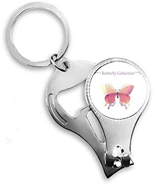 Pink Butterfly Collection Nagelknipser, Schlüsselanhänger, Flaschenöffner