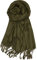 World of Shawls Super Soft Pashmina Shawl Scarf Wrap (Dark Olive Green)