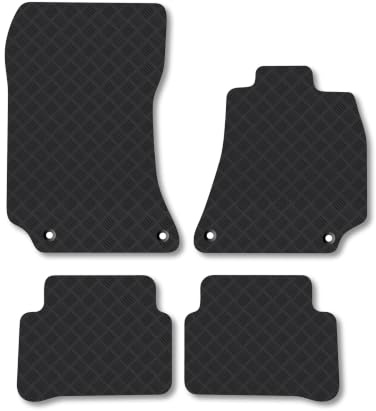 Mercedes E-Class (2013-2016) [Estate, Saloon] 3mm Rubber Car Mats | Tailored Fit Durable Floor Mats Full Coverage Protection Waterproof Accessories Easy Clean Anti Slip Made in the UK