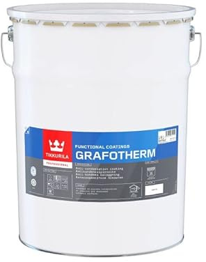TIKKURILA Grafotherm - Interior Anti-Condensation Paint - For Steel & Metal (Water-Based) - 18 Litres - White