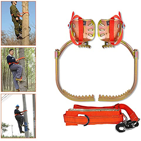 Artefakt - Ramponi da arrampicata con cintura di sicurezza, set per la sopravvivenza della giungla/frutta/caccia, scarpe da ghiaccio elettriche