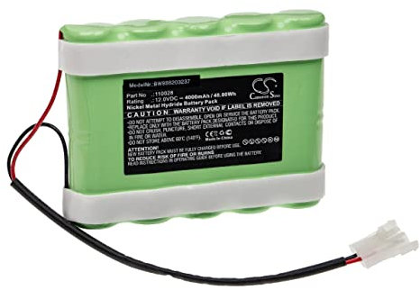 vhbw Akku kompatibel mit Hellige GmbH SCP 852 Defibrillator Medizintechnik (4000mAh, 12V, NiMH)