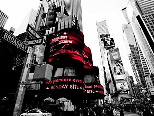Feeling at home KUNSTDRUCK auf MATTE PAPIER 220gr Kreuzung Times Square NYC Ludo H. - Fotografie horizontal Poster Kreuzung Times Square NYC Bild auf Papier cm_65_X_87