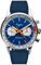 Sugess SUCHP007FE 40 mm Gold Schwanenhals Chronograph Pliot Chrono Seagull ST1901 Uhrwerk Saphirglas Herrenuhr 1963, blau