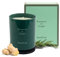 Jean & Len Kerze Premium Rosemary & Ginger, für gemütliche Abende Zuhause, Handgemachte Duftkerze mit würzig-frischem Rosmarin & Ingwer Duft, Kerze im stylishen Glas, vegan, 230 g