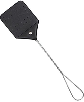 NOALED Lederklatsche, Fliegenklatsche Heavy Duty Edition, verlängerter Griff, langlebig, waschbar, Haushalts-Insektenklatsche, Fliegenklatsche, Leder-Insektenklatsche mit Loch zum Aufhäng