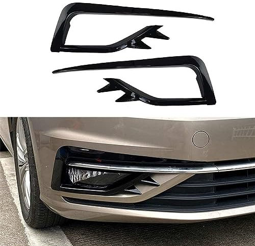 UNGOOR Nebelscheinwerfer Blende Abdeckung Frontstoßstange Lampengitter passend für VW Golf MK7.5 2018 2019 2020 Autozubehör Nebelscheinwerfer Zubehör.
