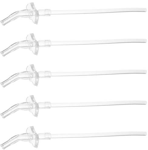 MAGICLULU 5 Sets Silicone Straw Water Cup Straw Replacement Washable Bottle Water Bottle Silicone Replacement s Smoothie Juice Liquid Silicone Child Household