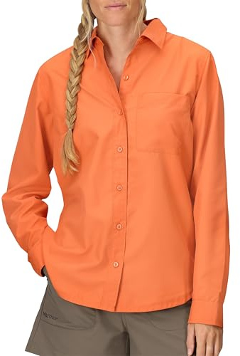 Marmot Damen Airexchange UPF 40 Langarmshirt, Pomelo, Groß