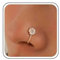 Xmsrn Anneau Nez Vintage Cristal Fleur Rhinestone Cz Anneau Nez Africain Cuivre Or Faux Anneau Nez Non Percé Bijoux Pour Femmes Et Filles