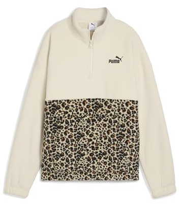 PUMA ESS GRAPHIC Animal Relaxed Half-Zip Crew