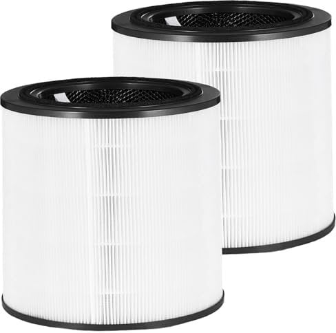 Air 2000 - Filtro de repuesto para Bosch Air 2000, 3 en 1 H13 True HEPA con carbón activo de alta eficiencia y prefiltro (2 unidades)