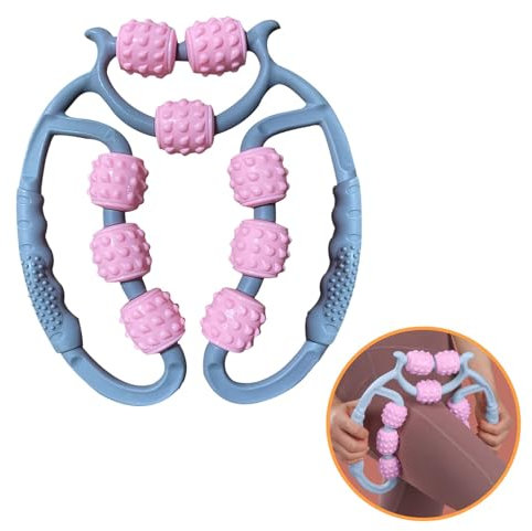 Rodillo muscular 3D, rodillo de espuma 3D para masaje profundo, 9 rodillos para piernas y cuerpo, anticelulitis y puntos de activación, masajeador miofascial, rodillo de fisioterapia