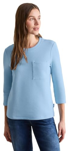 Cecil Damen Kurzes Strukturshirt