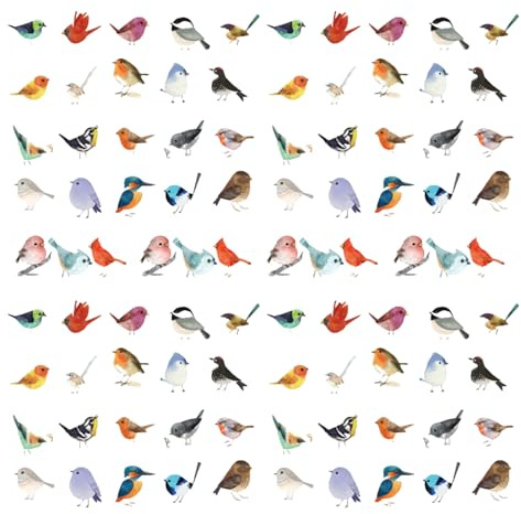 NYGGTYK 92 Vogelaufkleber, Süße Tierische Aufkleber, wasserdichte Aufkleber, Die Sammelalben, Mobiltelefonhüllen Und Wasserflaschen Dekorieren Können.
