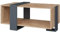 Vicco Couchtisch Aven, Couchtisch mit der Ablage, Anthrazit/Goldkraft Eiche, 91.5 x 52 cm