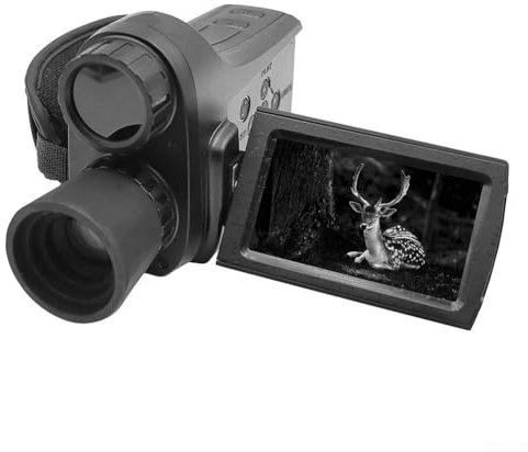 Hasaller Ni-ght Vision-Kamera, 4K, 8-facher Zoom, 600 m Reichweite, Handkamera, Infrarot-Teleskop, Mikrolicht, Vollfarb-Infrarot-Ni-GHT-Visionen für Jagd, Camping, Outdoor-Wildbeobachtung
