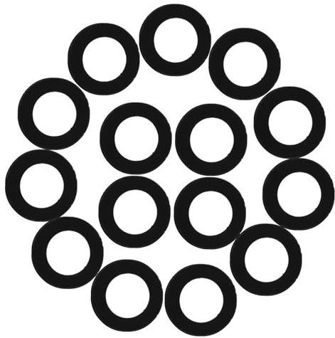 HOUDERCO 24Stücke Teiliges Gummidichtungsset für Wasserhähne Duschen und Schläuche Flachdichtungen aus Hochwertigem Hitzebeständig und Vielseitig Einsetzbar Installieren für Effektiven Wasserschutz