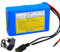 Batterie de vélo électrique 24 V 4 Ah, 6S2P, Batterie Lithium-ION Amovible de Remplacement avec Chargeur