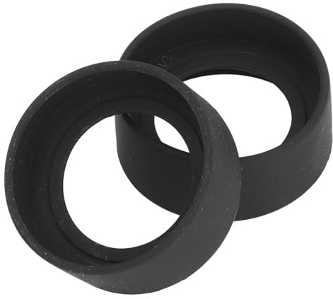 Yinhing 2 Pcs Stereo Microscope Eyepiece Eyeshields, Binocular Rubber Flat Angle Eyepiece Eye Guards Cups Shield for 40‑42mm Interface