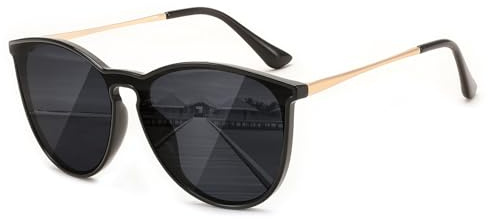 Noaxylic Sonnenbrille Polarisierte Sonnenbrille Schwarz Polarisierte Brille | UV 400 Schutz Sunglasses, Unisex Vintage Sunglasses, für Fahren, Angeln, Camping, Outdoor Sportarten