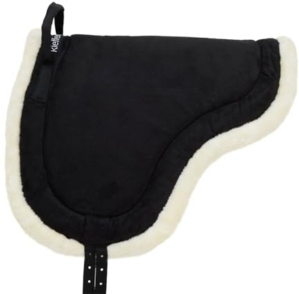 Kieffer Passion Reitkissen Fluffy PAD, schwarz/Natur - Reitpad für Einsteiger oder Kinder (Warmblut)