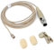 Beige Lavalier Lapel Mic with 4 pin mini XLR TA4F for Shure wireless (Metal Mic)