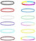 Soleebee 12 Stück Tattoo Choker Halskette Set Mode Stretch Gothische Elastische Halsband Schmuck-Sets Damen Halskette Schmuck für Frauen Mädchen (Bunte Tattoo Choker)