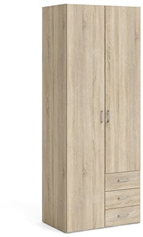 Furniture To Go | Space Wardrobe - 2 Doors 3 Drawers in Oak