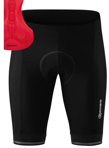 Gonso Sitivo M, Kurze Herren Fahrradhose, Mit Sitivo Comfort Sitzpolster | Hohe Bewegungselastizität, Antirutsch-Silikon-Beingummi, Perfekt für den Sommer