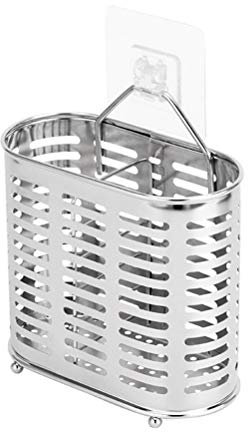 Support à Ustensiles Robuste Égouttoir à Égouttoir à Couverts en Acier Inoxydable 304 Organisateur de Séchage de Couverts Support à Ustensiles Multifonctionnel Montage Mural Facile