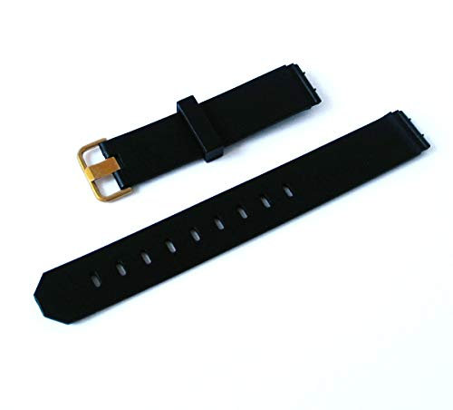 Jacob Jensen Kautschuk Uhrenarmband goldene Stahlschließe
