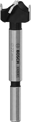 Bosch 1x EXPERT Laminated Wood Scharnierlochbohrer (für Kunststoffbeschichtete Platten, Massivholz-Möbelplatte, Ø 22,00 mm, Professional Zubehör Stehender Bohrer)