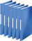 Leitz WOW Sichtbuch in A4 Format, Mit 40 Klarsichthüllen für 80 Blatt, WOW, (Blue | 6er Pack)