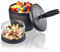 GEFU Snack Box Foodie, 570 ml Und 185 ml, Schwarz