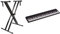 Roland Go:Piano88 Digital Piano, Full-Size 88-Note Piano & RockJam RJX29 Double Braced Adjustable Keyboard Stand with Locking Straps, Black