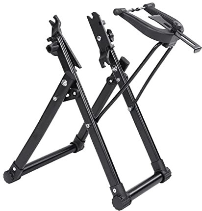 Radhalter Fahrrad Reifen Zentrierständer Fahrrad Rad Wartung Rad Zentrierständer Räder Reparaturständer Werkzeug Faltbarer Heimmechaniker Zentrierständer Passend für 16-29 Rennrad Mountainbike Laufrä
