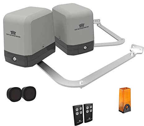 Drehtor Schließautomation Kit mit Fotozellen und Signallampe, TMT Papillon 250 WiFi
